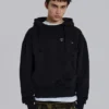 Sudadera con capucha «Bitten» en negro