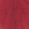 Sudadera con capucha, cremallera y forro de tejido de pan de miel, con efecto desgastado «Red Sun»
