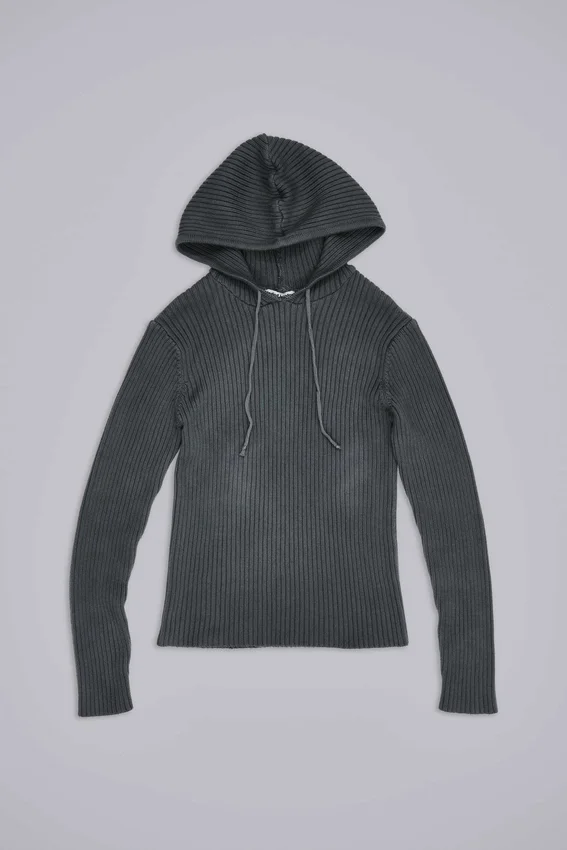 Sudadera con capucha de canalé «Dornan»