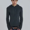 Sudadera con capucha de canalé «Dornan»