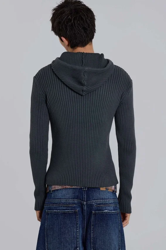 Sudadera con capucha de canalé «Dornan»