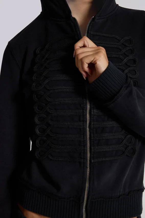 Sudadera con capucha «Military Monster» negra