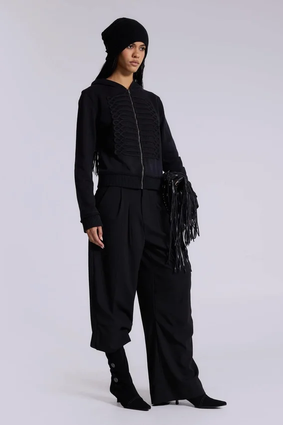 Sudadera con capucha «Military Monster» negra