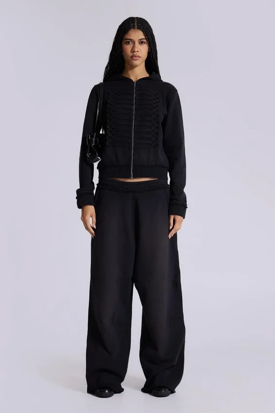 Sudadera con capucha «Military Monster» negra