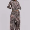 Sudadera con capucha «Mini Monster Hoodie» con estampado de camuflaje «Woodland»