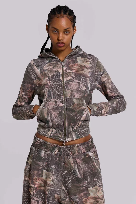 Sudadera con capucha «Mini Monster Hoodie» con estampado de camuflaje «Woodland»