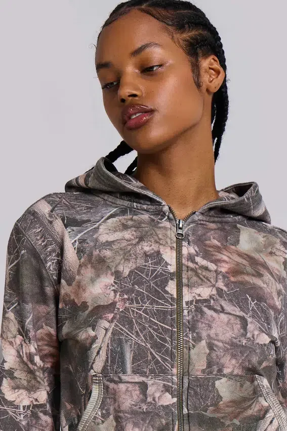Sudadera con capucha «Mini Monster Hoodie» con estampado de camuflaje «Woodland»