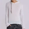 Sudadera con capucha «Mist» en blanco jaspeado