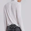 Sudadera con capucha «Mist» en blanco jaspeado