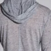 Sudadera con capucha «Mist» en gris jaspeado