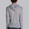 Sudadera con capucha «Mist» en gris jaspeado