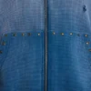 Sudadera con capucha «Monster» de tejido de gofre con tachuelas y efecto descolorido