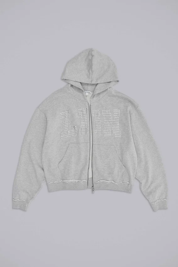 Sudadera con capucha «Monster Hoodie» con tachuelas de LDN