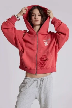 Sudadera con capucha «Monster Hoodie» desgastada