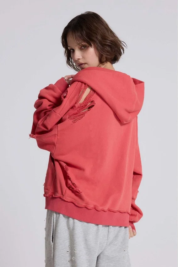 Sudadera con capucha «Monster Hoodie» desgastada