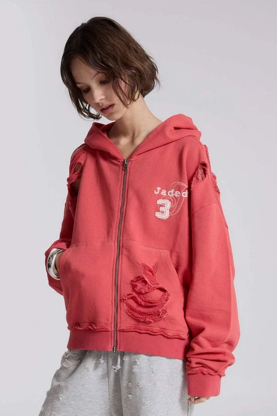 Sudadera con capucha «Monster Hoodie» desgastada