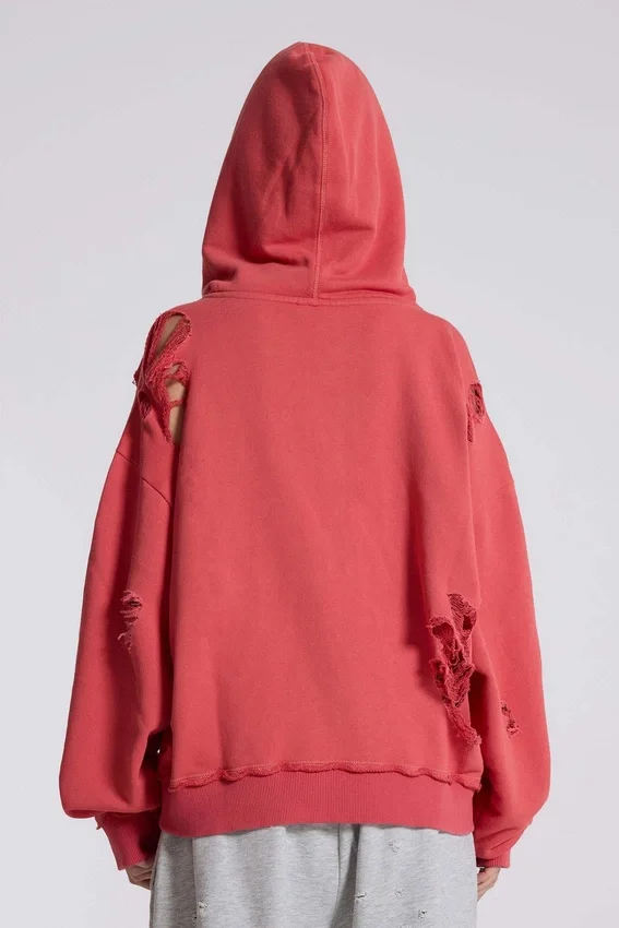 Sudadera con capucha «Monster Hoodie» desgastada