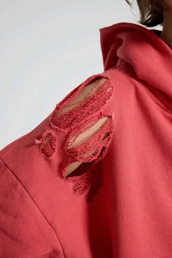 Sudadera con capucha «Monster Hoodie» desgastada