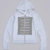 Sudadera con capucha «Monster Hoodie» en gris jaspeado