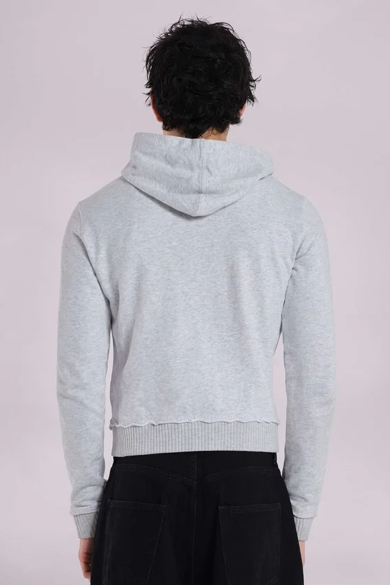 Sudadera con capucha «Monster Hoodie» en gris jaspeado