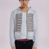 Sudadera con capucha «Monster Hoodie» en gris jaspeado