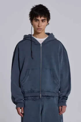 Sudadera con capucha «Monster Hoodie» holgada y deportiva azul