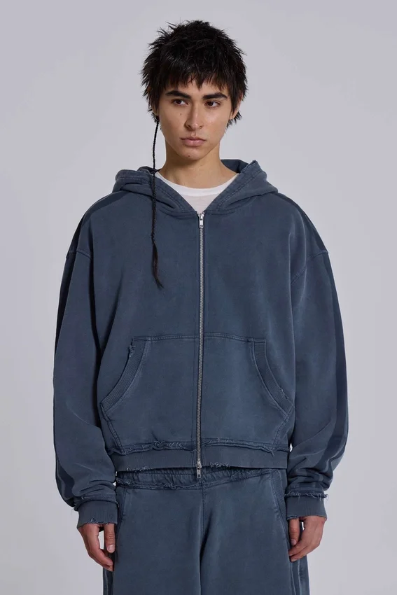 Sudadera con capucha «Monster Hoodie» holgada y deportiva azul