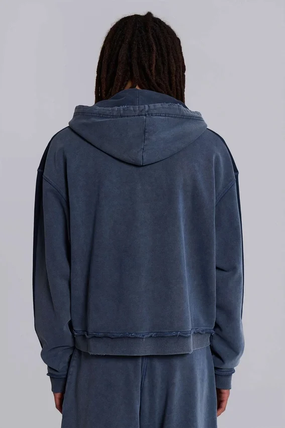 Sudadera con capucha «Monster Hoodie» holgada y deportiva azul