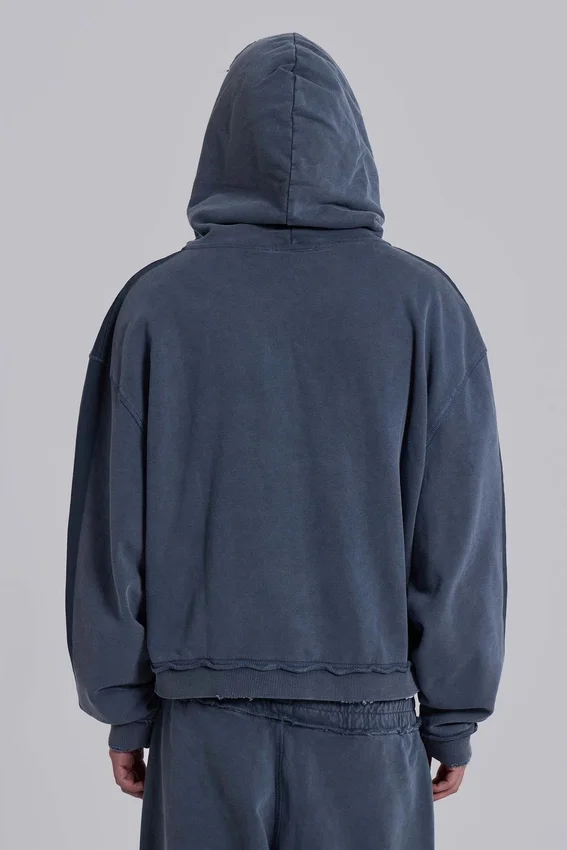 Sudadera con capucha «Monster Hoodie» holgada y deportiva azul