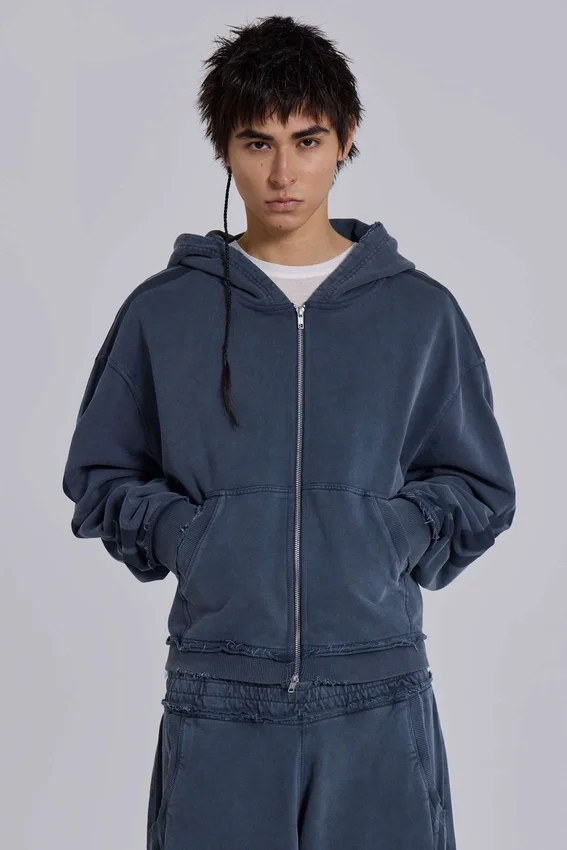 Sudadera con capucha «Monster Hoodie» holgada y deportiva azul