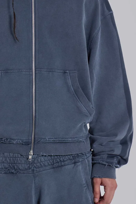 Sudadera con capucha «Monster Hoodie» holgada y deportiva azul