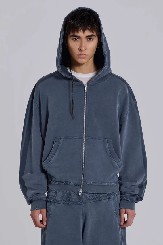 Sudadera con capucha «Monster Hoodie» holgada y deportiva azul