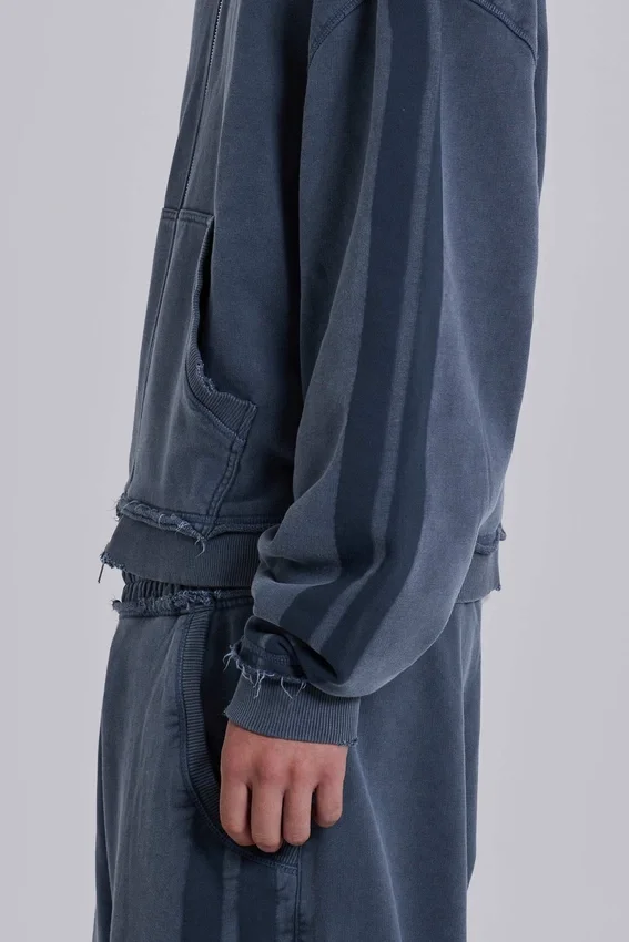 Sudadera con capucha «Monster Hoodie» holgada y deportiva azul