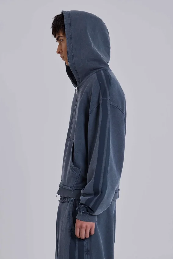 Sudadera con capucha «Monster Hoodie» holgada y deportiva azul