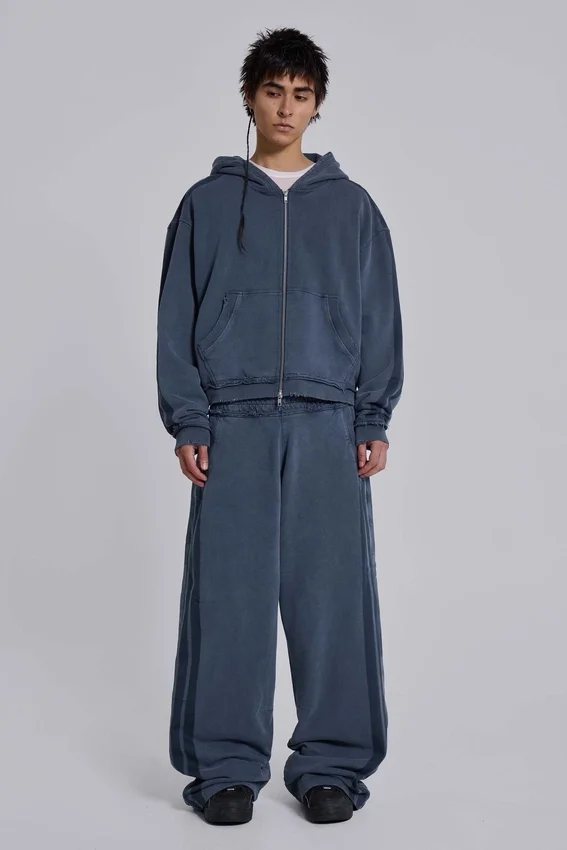 Sudadera con capucha «Monster Hoodie» holgada y deportiva azul