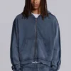 Sudadera con capucha «Monster Hoodie» holgada y deportiva azul