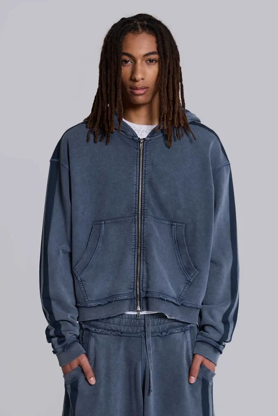 Sudadera con capucha «Monster Hoodie» holgada y deportiva azul