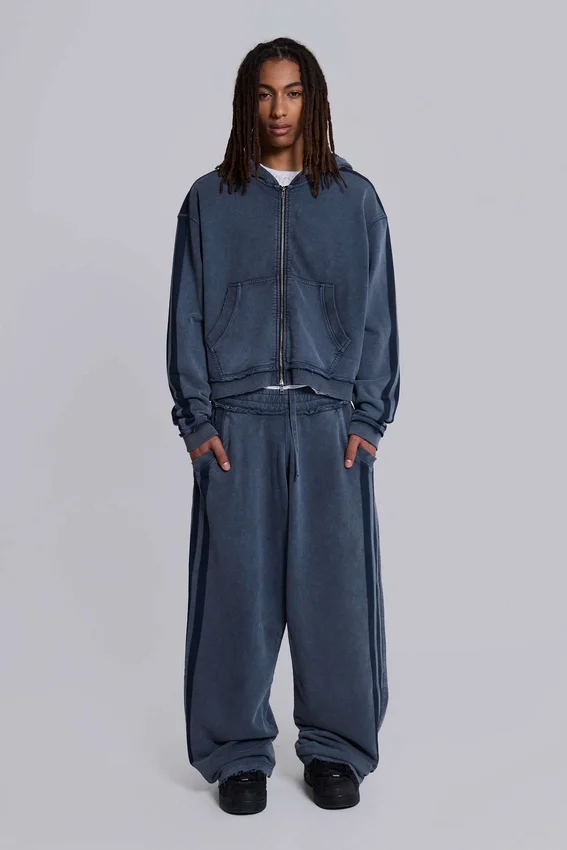Sudadera con capucha «Monster Hoodie» holgada y deportiva azul