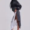 Sudadera con capucha «Monster Hoodie» holgada y deportiva en gris