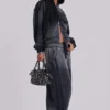Sudadera con capucha «Monster Hoodie» holgada y deportiva en gris