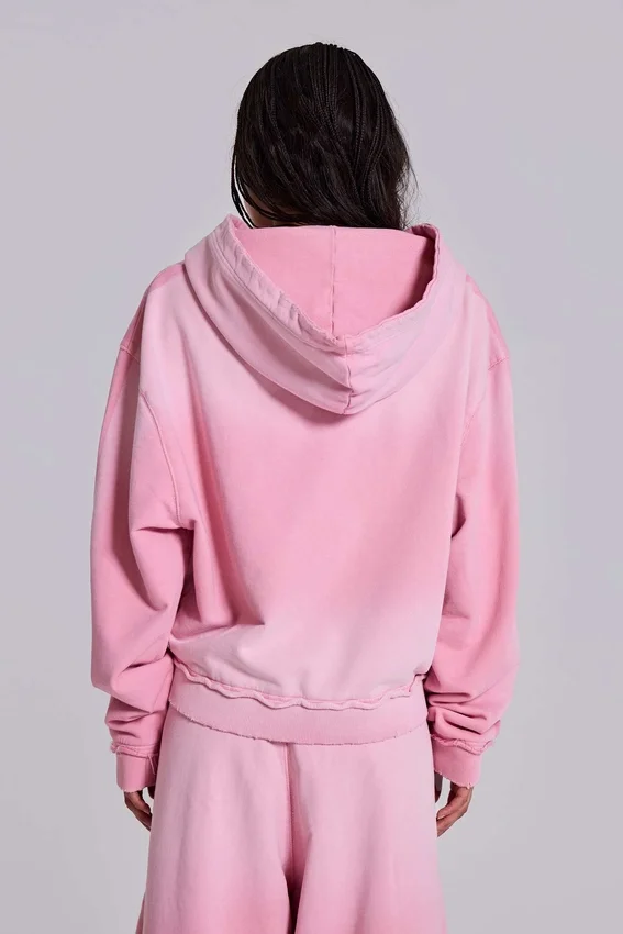 Sudadera con capucha «Monster Hoodie» holgada y deportiva en rosa