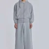 Sudadera con capucha «Monster Hoodie» oversize en gris jaspeado