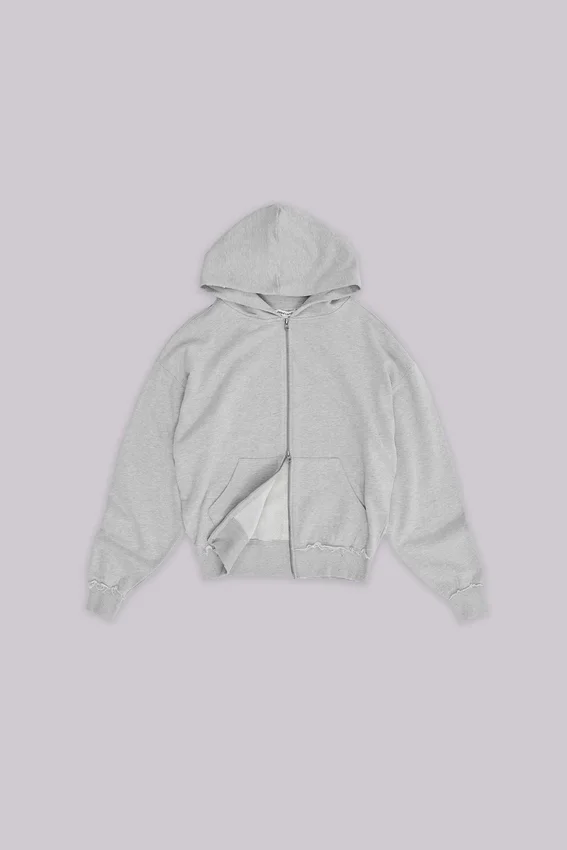 Sudadera con capucha «Monster Hoodie» oversize en gris jaspeado