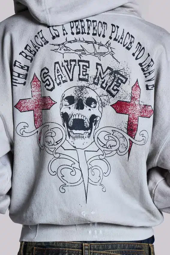 Sudadera con capucha oversize «Save Me»
