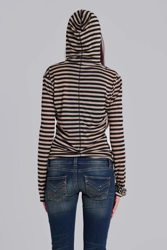 Sudadera con capucha Stripe Mist