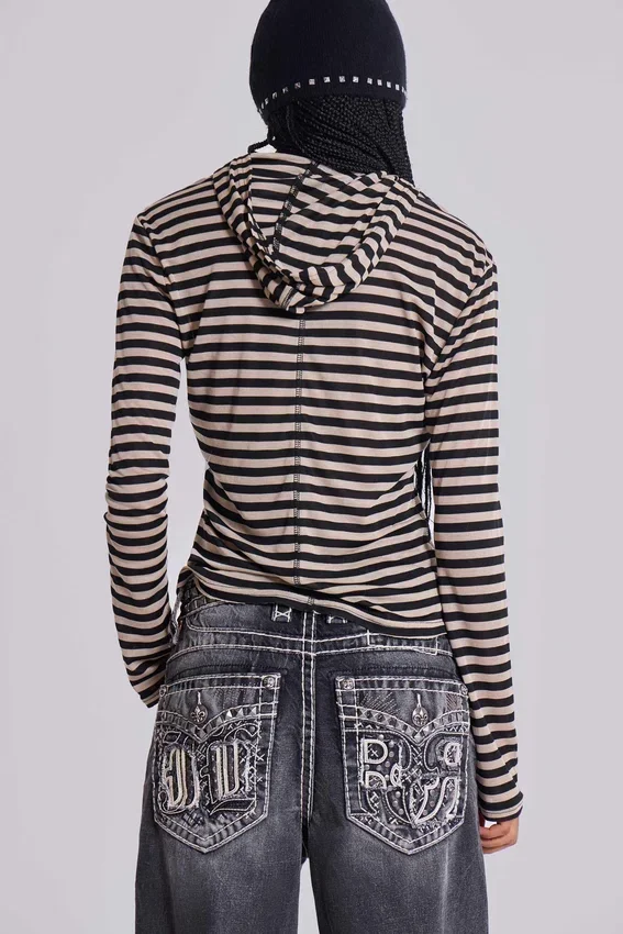 Sudadera con capucha Stripe Mist