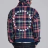 Sudadera con capucha y cremallera a cuadros «Adrenaline»