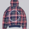 Sudadera con capucha y cremallera a cuadros «Adrenaline»