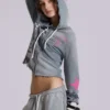 Sudadera con capucha y cremallera «Cleo Graphic»