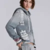 Sudadera con capucha y cremallera «Cleo Graphic»